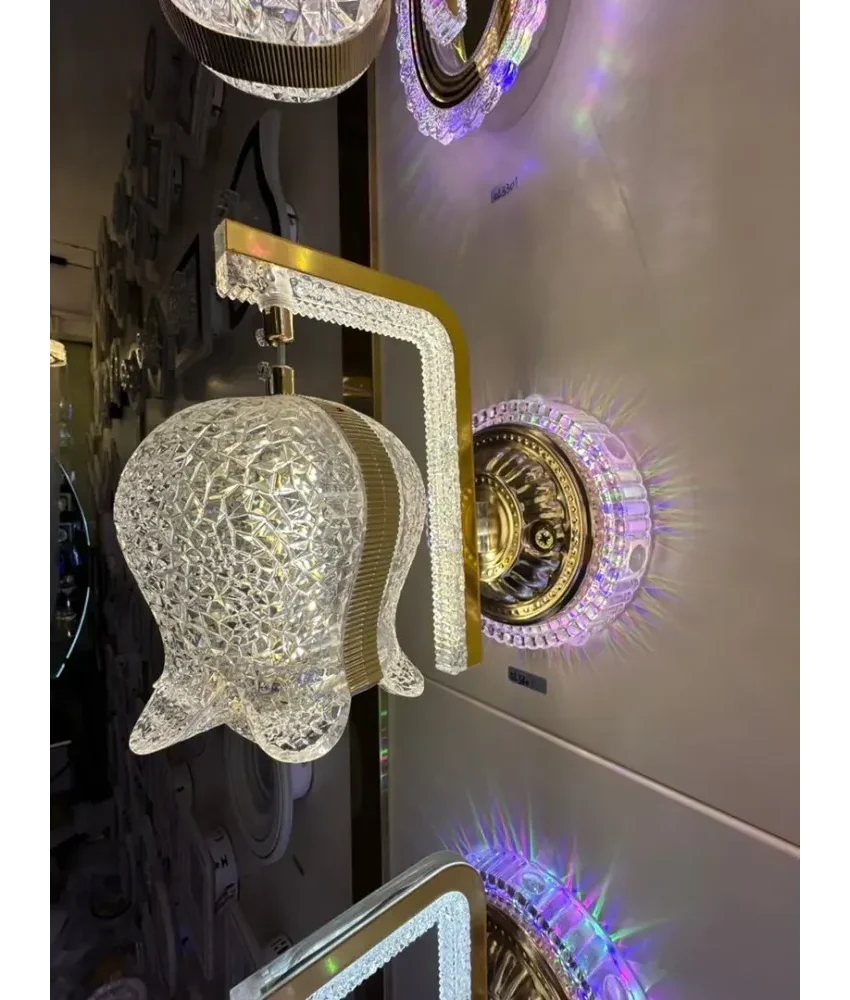 APPLIQUE MURALE LED EN CRISTAL