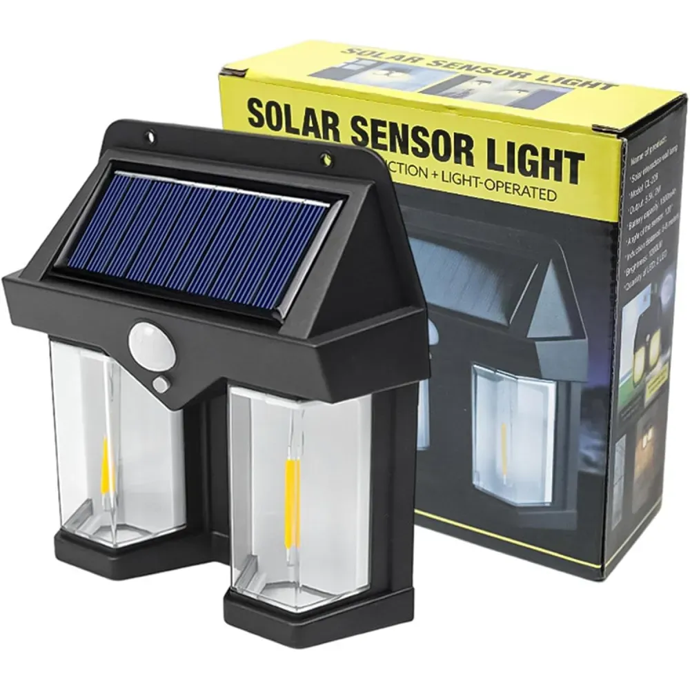 LAMPE EXTERIEUR SOLAIRE A 2 AMPOULES CL-228