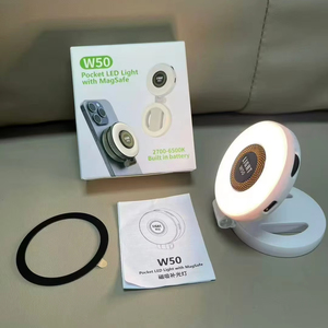 Mini lampe LED annulaire pour smartphone (2 coloris)